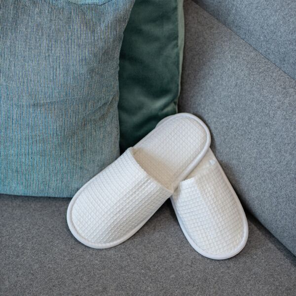 Waffle mule slippers Thumbnail