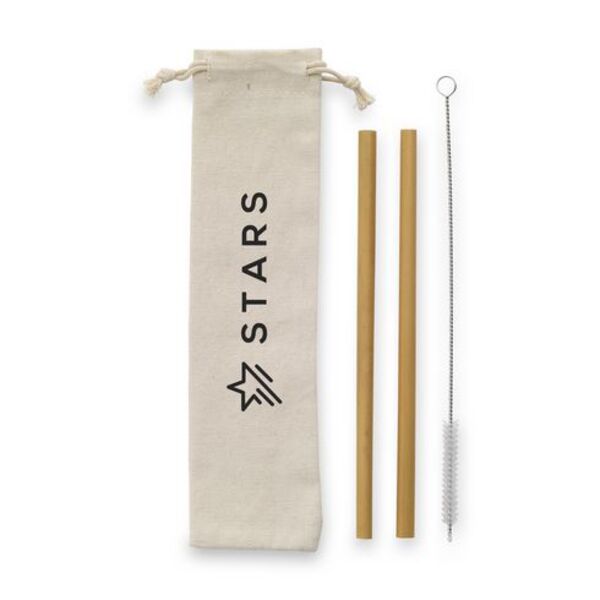 ECO Bamboe Straw Set bamboo straws Thumbnail